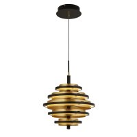 HIVE BLACK/GOLD LED PENDANT