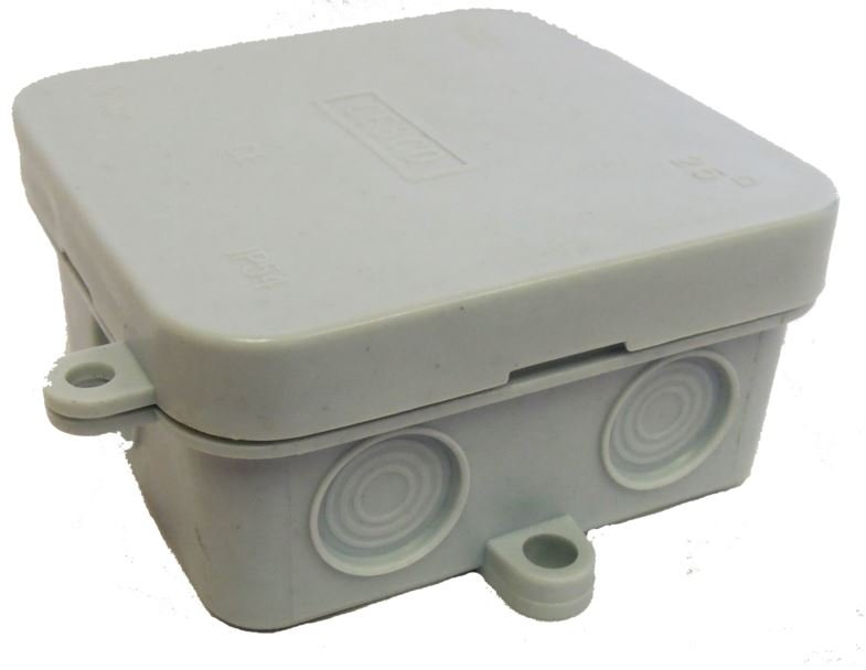 Exterior Square Electrical Junction Box 75x75mm