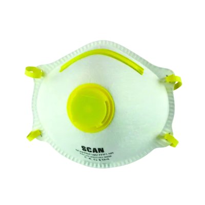 Scan Moulded Disposable Mask Valved FFP1 Protection (Box 10)