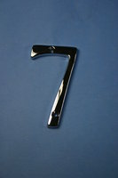 Number 7 Chrome Numeral