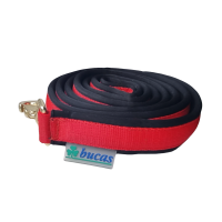 Dublin Padded Lead Rein Red/Blk