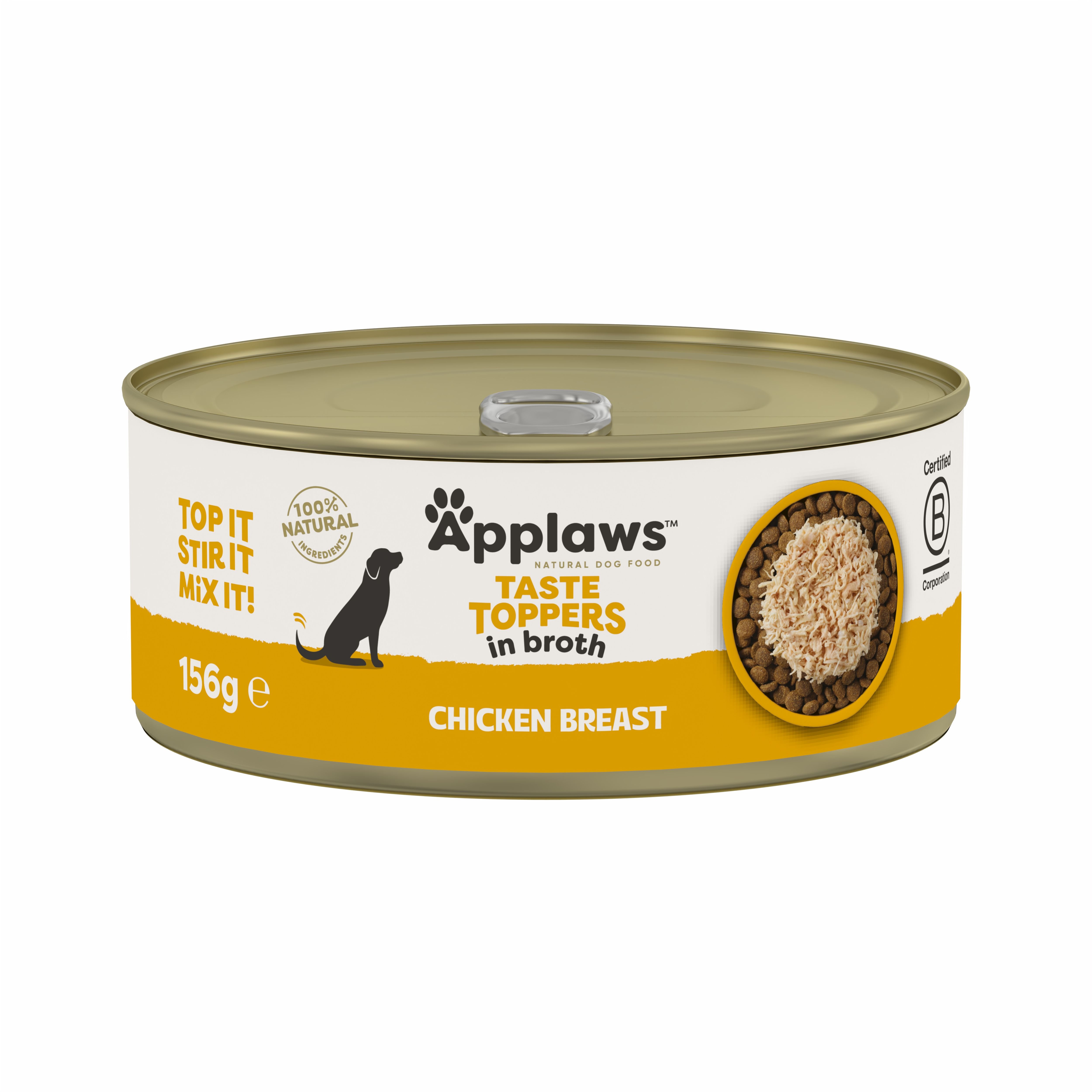 Applaws Taste Toppers Dog Can Chicken in Broth 156g x 12