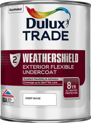 Dulux Trade Weathershield Exterior Undercoat 1L Deep Base 5180258