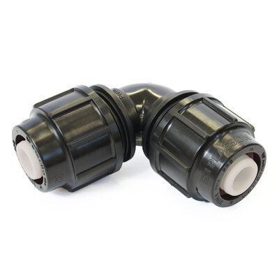 63mm 90 Degree Elbow For Use On Puriton Service Pipe XQ25 Compression Fitting