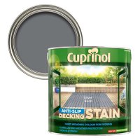 Cuprinol Anti-Slip Decking Stain Silver Birch Can & Swatch