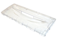 Top / Bottom Drawer Front - Indesit Freezer /FREEZER FLAP 414 X 162 X 25 - CLEAR