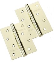 DW Ball Bearing Hinge 4x3" Pair Brassed P/Pack