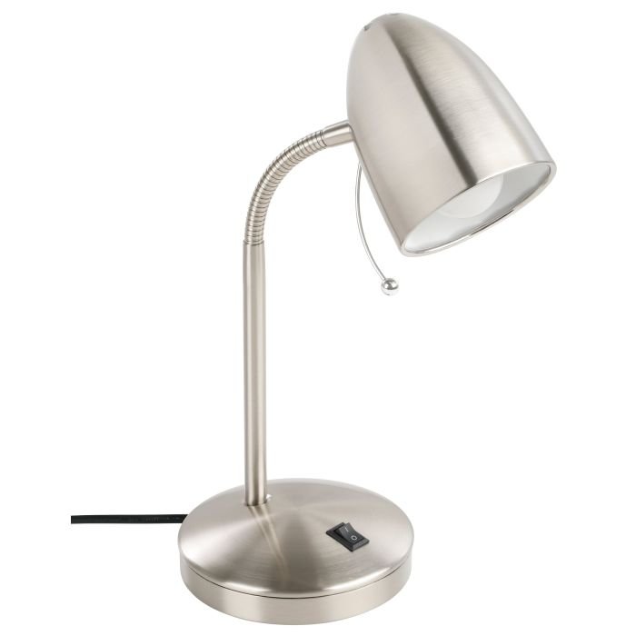 Eglo Lara USB Table Lamp Satin Nickel