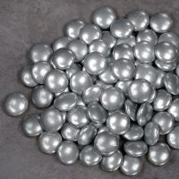 Chocolate Smarties Metallic Silver - 15mm