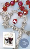 Single Decade Acrylic Rosary/Ruby AB   (62729)