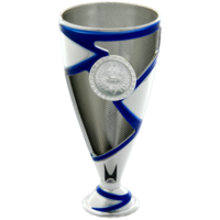 150 x 73mm Bree Cup (Silver/Blue)