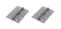 Steel Butt Hinge 4 inch Pack of 2