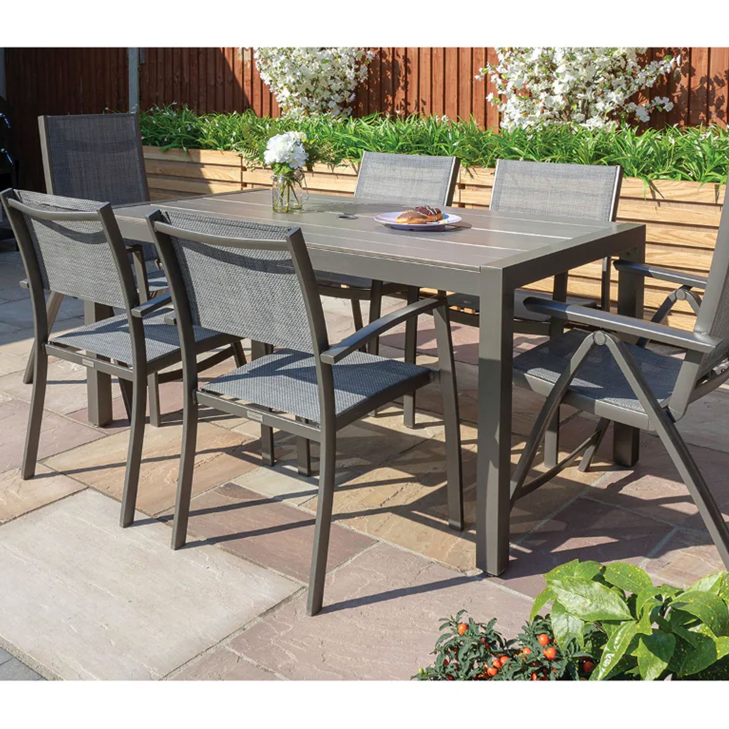 Lifestyle Garden Solana 6 Seater Rectangular Dining Set 3