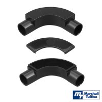 MT 20mm Round Conduit - Inspection Bend Black