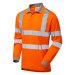PULSAR&reg; Protect Long Sleeve Polo Shirt Orange - Recycled Content