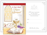 Card/A Get Well Mass Bouquet With Insert   (22355)