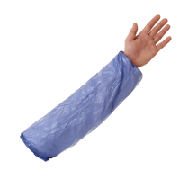 Blue PVC Disposable Oversleeve, 54 x 24cms, Sold Individually