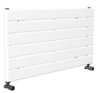 Tucker French Kingswood 452 x 900mm Single Panel White Horizontal Radiator (Heating Only)
