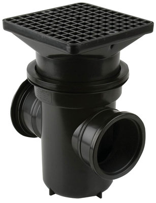 Back Inlet Roddable Gully 90 degree Outlet Square Grid