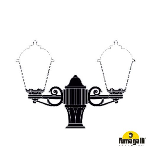Fumagalli Bisso 2 Head Bracket Black