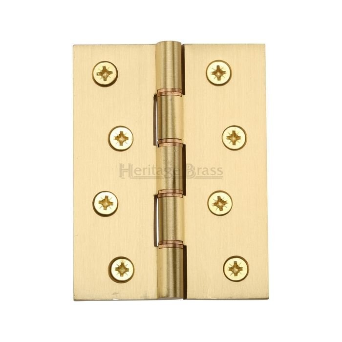 PR88-410-SB - Heritage Brass Hinge Brass With Phosphor Washers 4 x 3 Satin Brass Finish