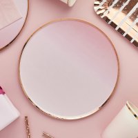 Rose Gold & Pink Ombre Paper Plates - Pack of 8