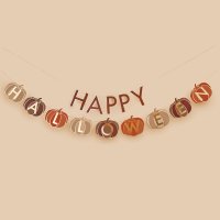 Pumpkin 'Happy Halloween' Card Banner x2 2m