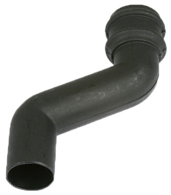 68mm Round Offset Downpipe bend 150mm Cast Iron Effect