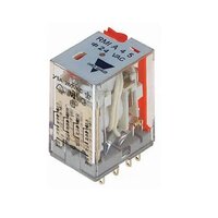 Carlo Gavazzi RMIA45115VAC - 4P 5 Amp 14-pin Fully Featured Relay 115 VAC With Test/Flag/Led