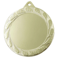 70mm Medallion with Leaf Design (Gold)
