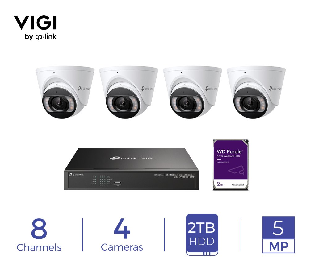 VIGI 4‑channel PoE NVR included in the ICP‑VIGI‑KIT‑003‑A
