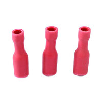 RFB40-VR Red Pre-Insulated Female Bullet Connector 4.0mm (100 Pack)