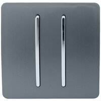 TRENDI 2 GANG 2 WAY SWITCH WARM GREY
