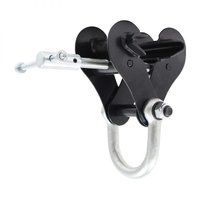 ELLER 2 Ton Beam Clamp with Shackle, Black