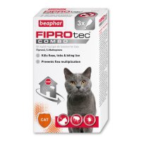 Beaphar 13946 Fiprotec Combo Cat 3 Pipettes - SINGLE