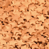 gold shiny star sprinkles edible