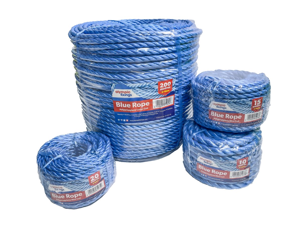 Olympic Blue Polypropylene Rope 200Mtrs 251-201-120
