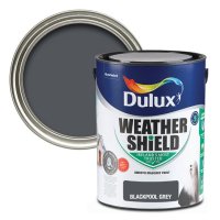 Weathershield Blackpool Grey Colour Swatch & 5L Paint Bucket