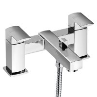 Tucker French Hampstead Two Taphole Bath Shower Mixer with Shower Kit Chrome