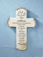 Resin Cross/God Sees Every Tear   (AG47028)