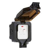 Knightsbridge 13A Switched Fused Spur Unit with Neon IP66