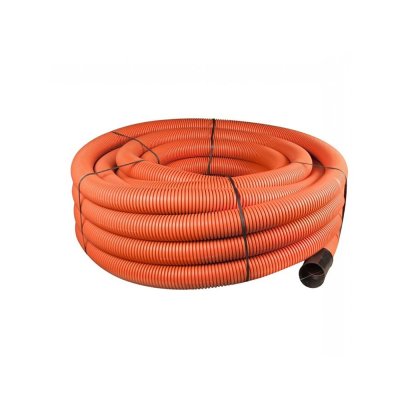 Twinwall Coiled Ducting 50/63mm 50m Coil - Orange