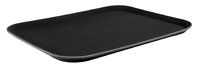 14" x 18" Black Plastic Non Slip Tray