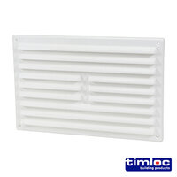 Fixed Louvre Vent White PVC 9x6 inch 1211