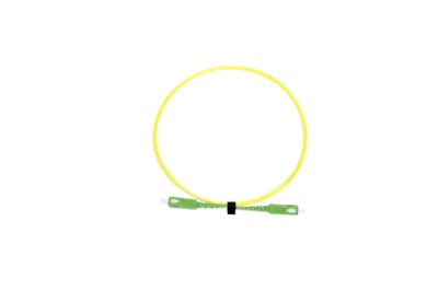 Cordon de raccordement SC/APC8&deg;-SC/APC8&deg; Simplex G657A2 1M (1,8mm/Jaune)