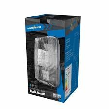 100W E27 Polycarbonate Bulkhead Black