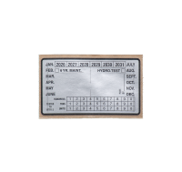 6 yr/Hydrostatic Test Label, Generic (250/roll)