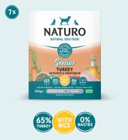 Naturo Senior Dog Tray Turkey, Rice & Veg 400g x 7