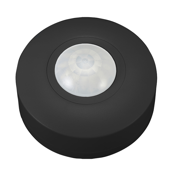 Ovia 360 Deg. IP44 Surface PIR Black