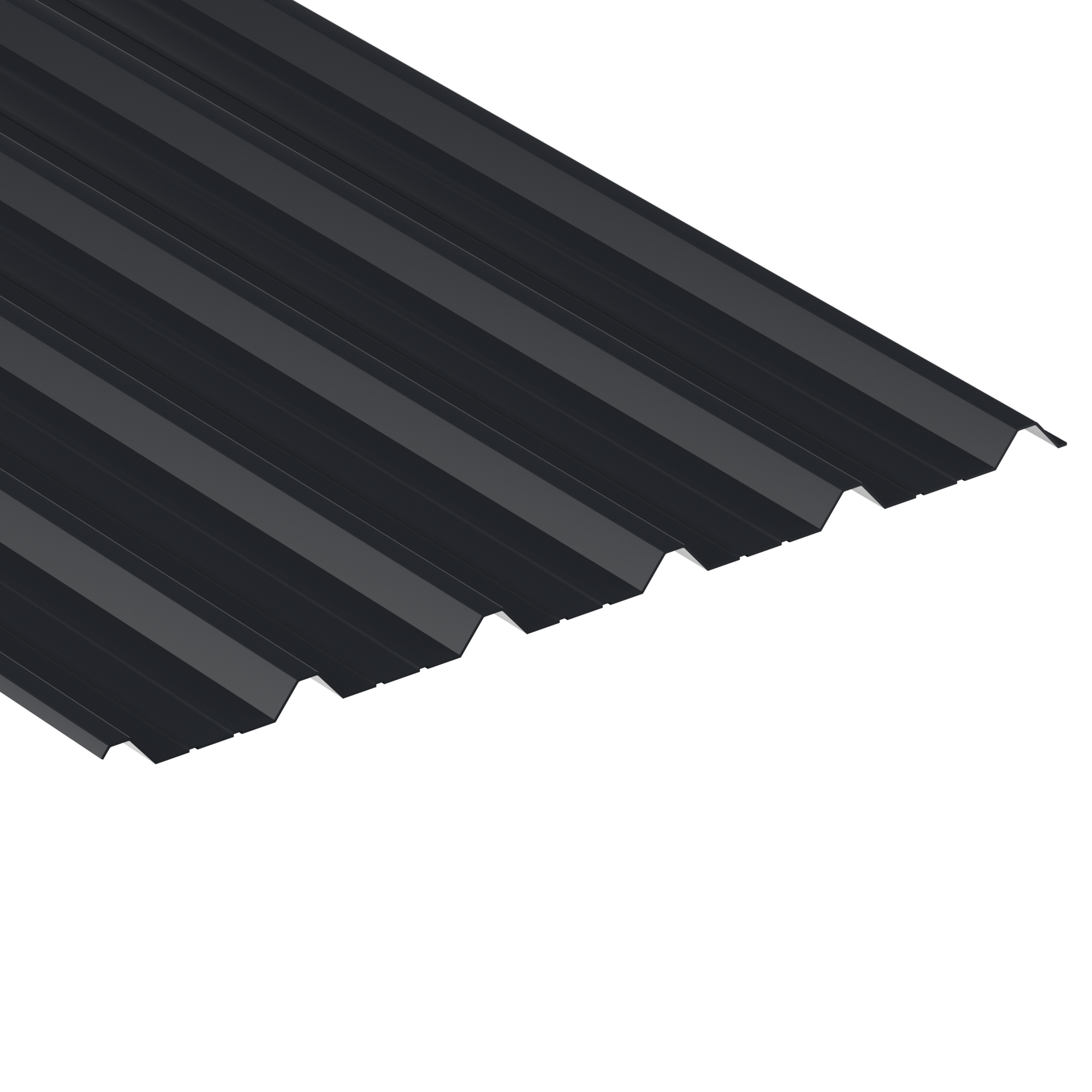 Buy 1000/32B Box Profile Anthracite Grey Polyester Coated Steel Sheet